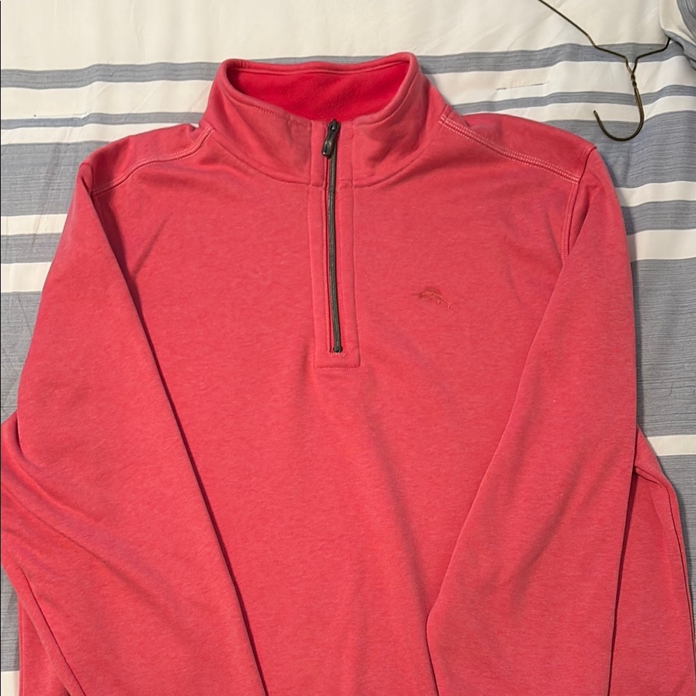 Tommy Bahama Vibrant Red Fleece Pullover